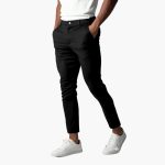 Men’s Stretch Chinos with Elastic Waistband and Slim Legs - Image 2