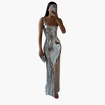 Evening Dress for Women - Glamorous Sequin Dress