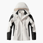 Men’s Hooded Outdoor Jacket with Zipper and Pockets - Image 2