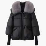 Elegant Women's Winter Jacket with Faux Fur Collar – Warm & Stylish