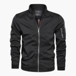 Men's jacket with front zipper and arm pocket - Image 5
