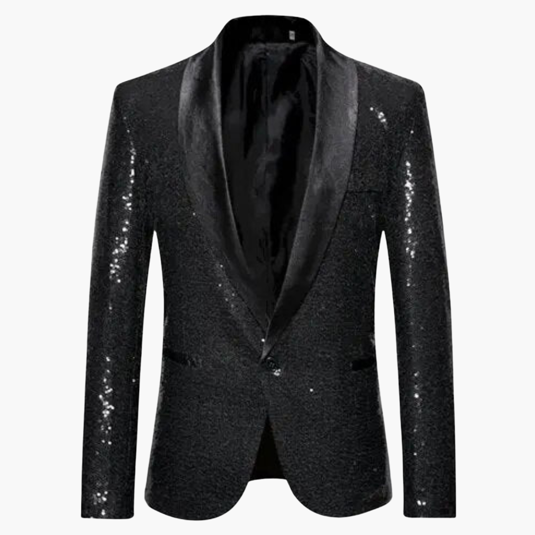 1_5d3ebd89-a56b-4bf2-bebe-793fea759d7a.png Formal Sequin Coat for Men - Shiny Appearance - Image 1