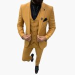 Slim Fit Suit Set - Men's 3-Piece Suit for Evening Wear - Image 10