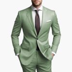 Men's Suit with Single Button Closure and Slim Fit - Image 2