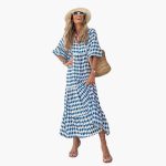 Boho Maxi Dress for Women - Floral Pattern & Loose Fit - Image 4