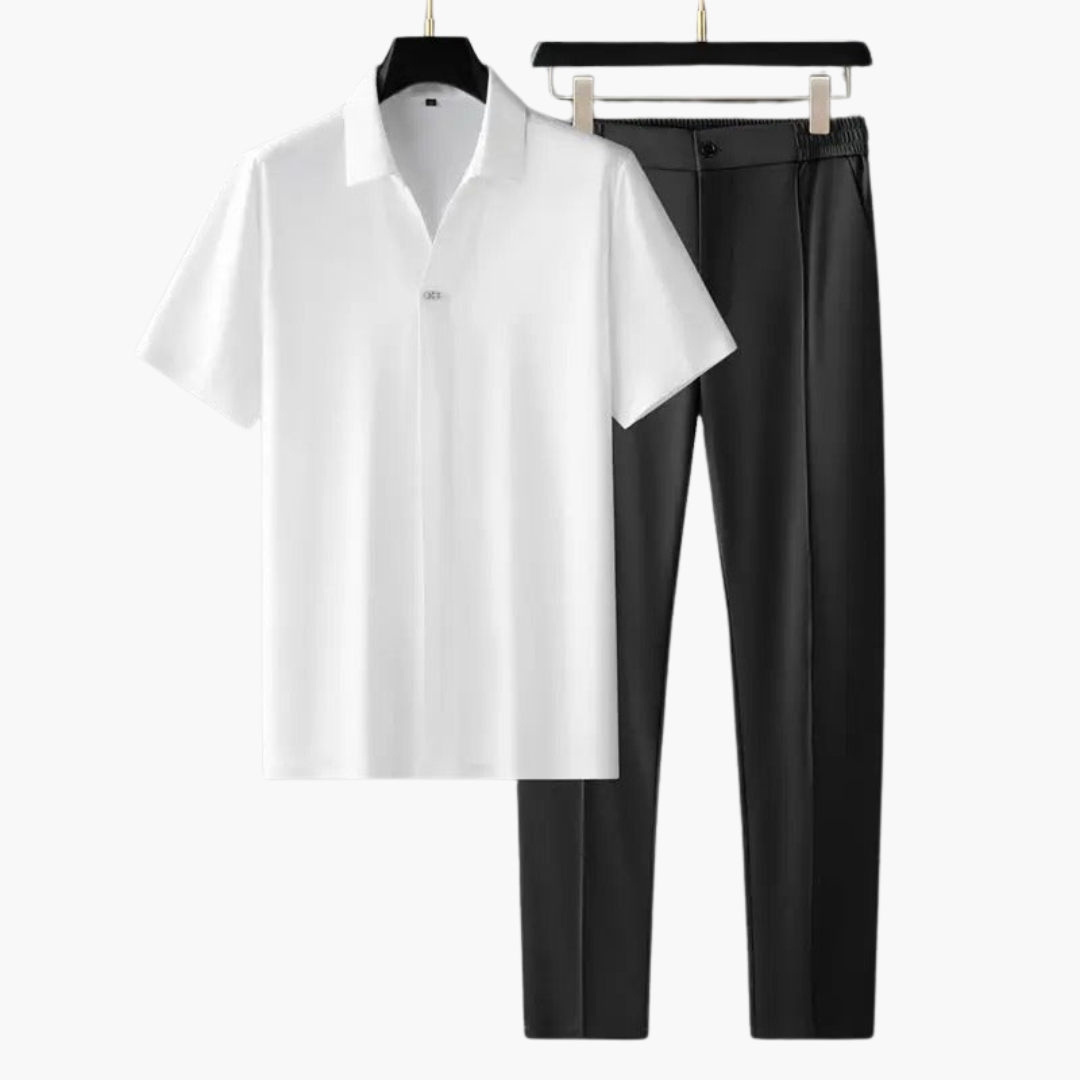 1_6bbae319-52ca-45e9-974a-3e3a0a07b42e.png Two-Piece Set for Men – Short Sleeve Shirt with Trousers - Image 1