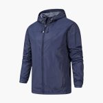 Men’s Hooded Jacket with Zipper and Long Sleeves - Image 2
