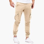 Comfortable Cargo Pants with Side Pockets - Men's Casual Pants