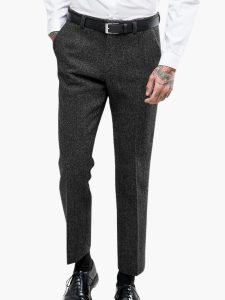 Vintage Tweed Trousers for Men – Stylish & Timeless Elegant Fit - Image 2