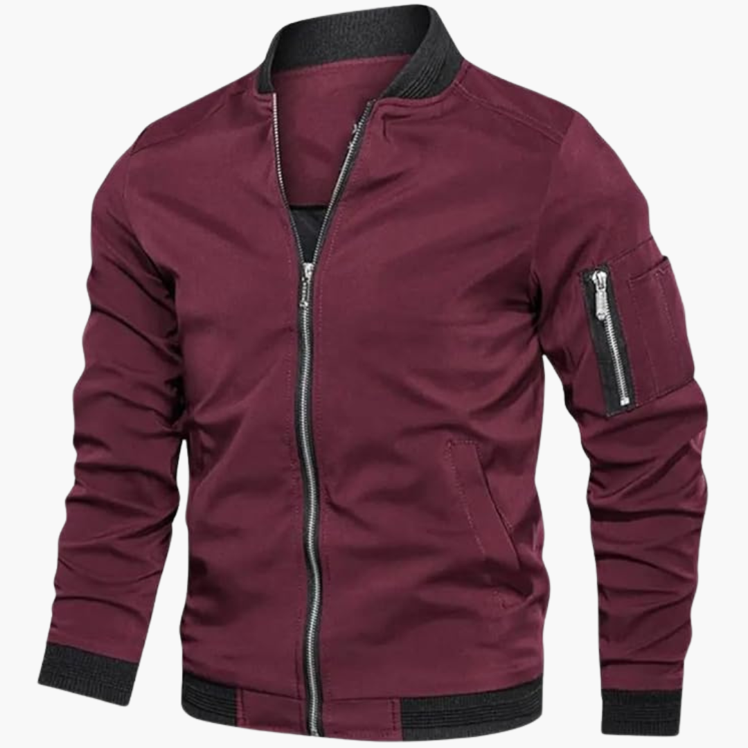 1_87e4cb46-0da6-45b5-9b1b-76d46b6c1ea8.png Men's Bomber Jacket - Modern, Lightweight & Comfortable - Image 1