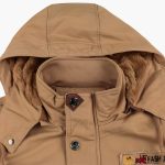 Men's Field Jacket with Adjustable Hood and Multiple Pockets - Image 3