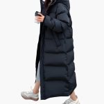 Women’s Long Down Coat with Hood - Image 3