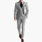 Men’s Formal Suit Set with Jacket and Vest - Image 6