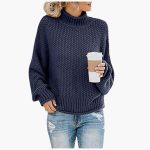 Knitted Pullover with High Collar for Women – Cozy & Stylish - Image 7