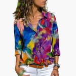 Flowy Loose-Fit Shirt for Women - Comfortable & Versatile - Image 2
