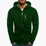 Men’s Hooded Jacket with Zipper and Pockets - Image 6