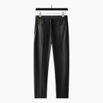 Men's Summer Two-Piece Set with Short Sleeve Shirt and Slim Fit Pants - Image 5