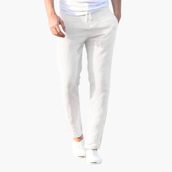 Men's Summer Pants with Drawstring and Side Pockets