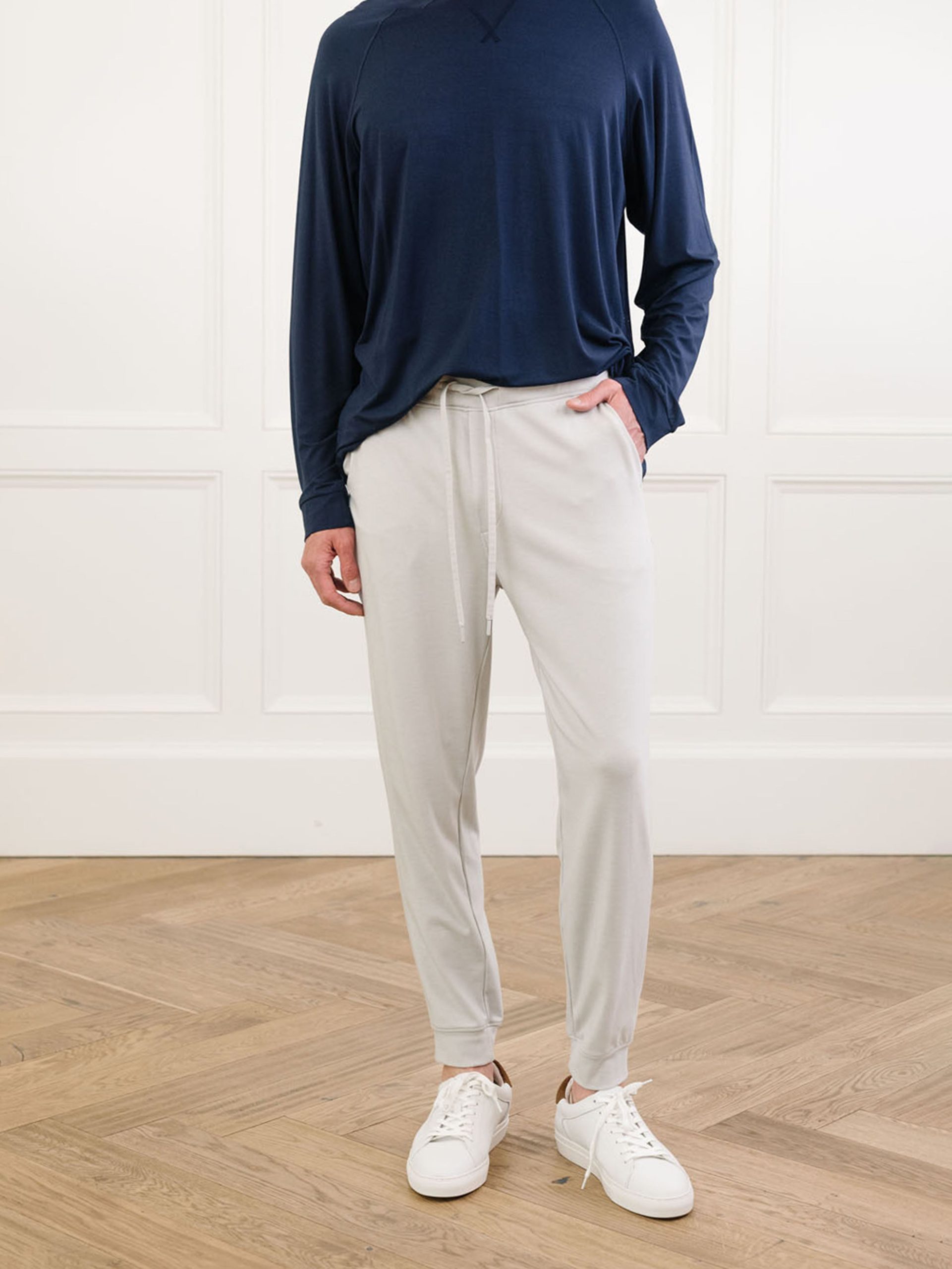 1_LightGrey_bamboojogger-1.jpg Men's Brushed Bamboo Jogger - Last Chance - Image 1