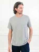 Men's Bamboo Stretch-Knit Short Sleeve Pajama Set - Image 20