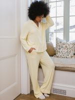 Women's Bamboo Rib-Knit Classic Long Sleeve Pajama Top - Last Chance - Image 17