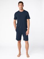 Men's Bamboo Stretch-Knit Short Sleeve Pajama Set - Image 3