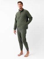 Men's Brushed Bamboo Quilted Snap Pullover - Last Chance - Image 17