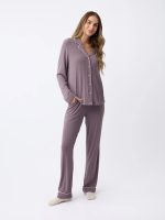 Women's Bamboo Rib-Knit Classic Pajama Pant - Image 12