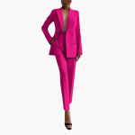Women's Two-Piece Suit with Blazer and Slim-Fit Pants - Image 11