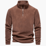 Men’s Fleece Pullover with Half-Zip Neckline - Image 2
