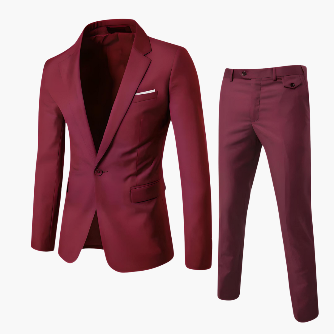 1_af95918c-c700-47c3-b267-68f3cbe00832.png Slim Fit Suit Set for Men with Blazer and Trousers - Image 1