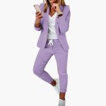 Women’s Lounge Set with Blazer and Drawstring Joggers - Image 9