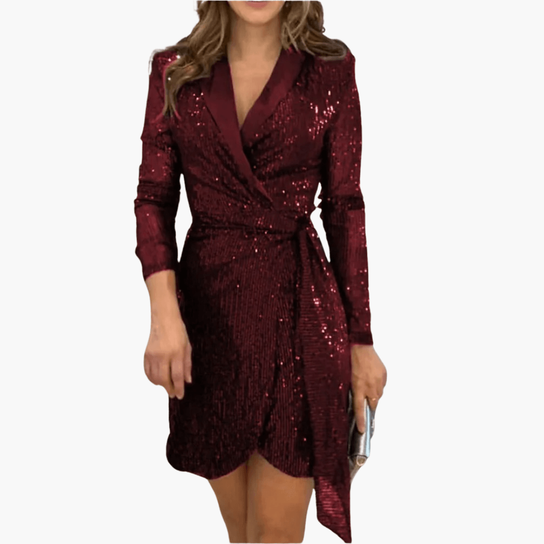 1_bcdb363b-37b4-4b90-9d42-709e535f07e9.png Sequin Wrap Dress for Women – Festive & Elegant - Image 1