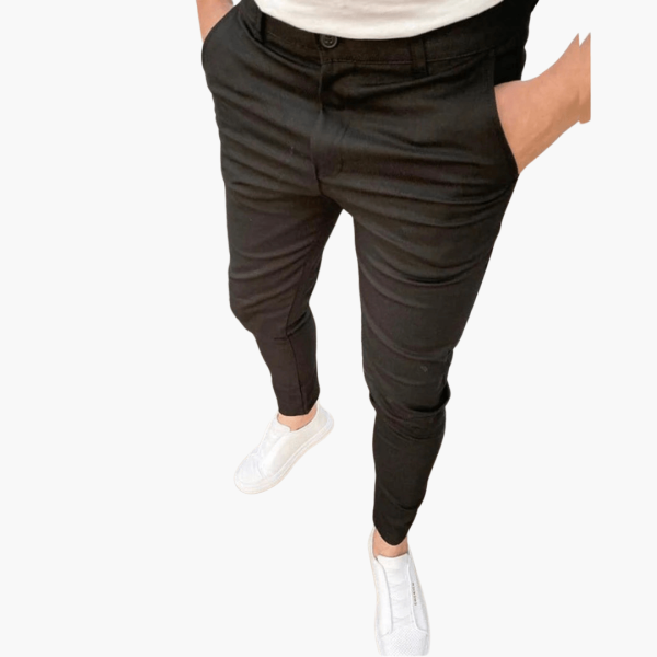 Men's Slim Fit Jogging Pants - Black Casual Pants