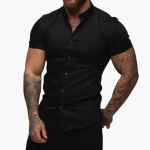 Slim Fit Short Sleeve Shirt for Men – Slim Fit Style