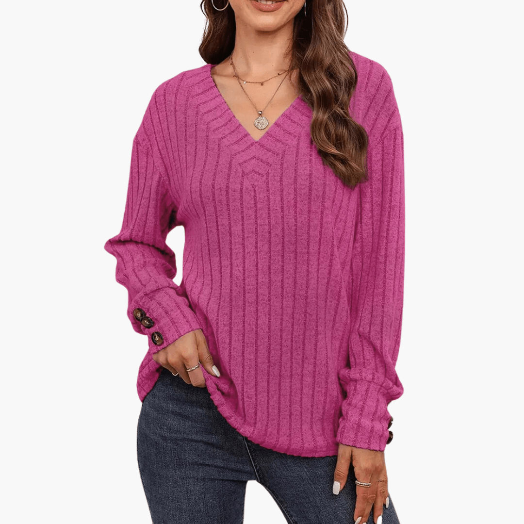 1_f3766bed-c0e8-42df-82a4-1948c741c5a6.png V-Neck Winter Sweater for Women – Comfortable & Elegant Sweater - Image 1