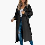 Women’s Trench Coat with Button Placket - Image 7