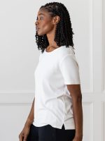 Women??s Bamboo Rib-Knit Short Sleeve Lounge Top - Last Chance - Image 13