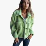 Women's Fleece Jacket with Buttons – Cozy & Warm - Image 20