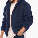 Men's Teddy Jacket with Zipper and Long Sleeves - Image 23