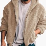 Men's Teddy Jacket with Zipper and Long Sleeves - Image 2