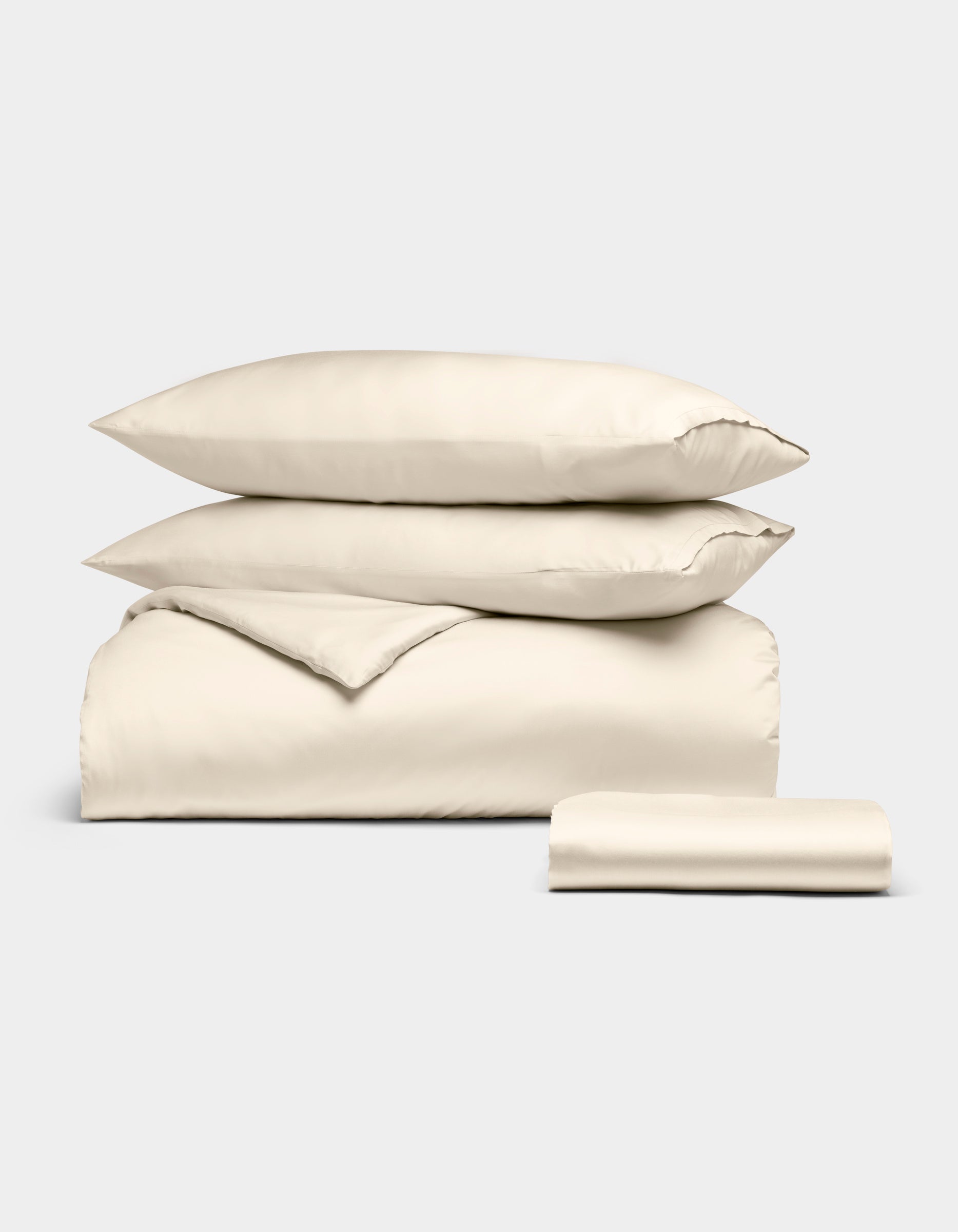 251010_EssentialBundle_Creme_StackSilo.jpg Bamboo Bedding Essential Bundle - Image 1