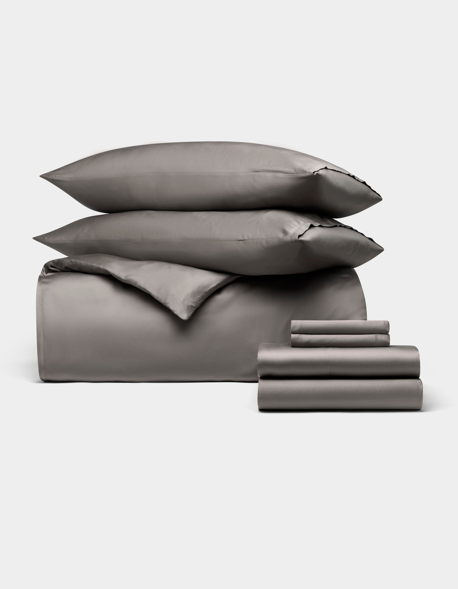 251010_UltimateBundle_Charcoal_StackSilo.jpg Bamboo Bedding Ultimate Bundle - Image 1