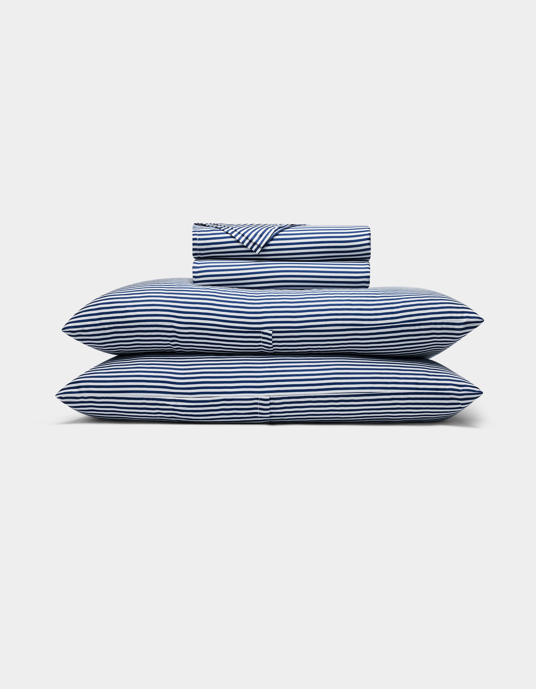 251032_BambooSheetSet_ClassicStripePacific_Silo.jpg Bamboo Sheet Set - Image 1