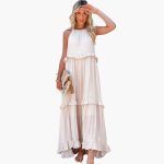 Maxi Dress Layers - Ruffle Dress for Women, Elegant & Airy