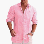 Casual Shirt for Men with Button Placket - Summer Clothing - Image 2