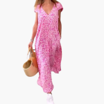 Leo Maxi Dress for Women – V-Neck and Loose Fit - Image 2