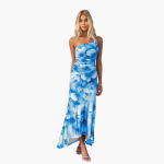 One Shoulder Floral Dress for Women - Elegant Summer Dress - Image 2
