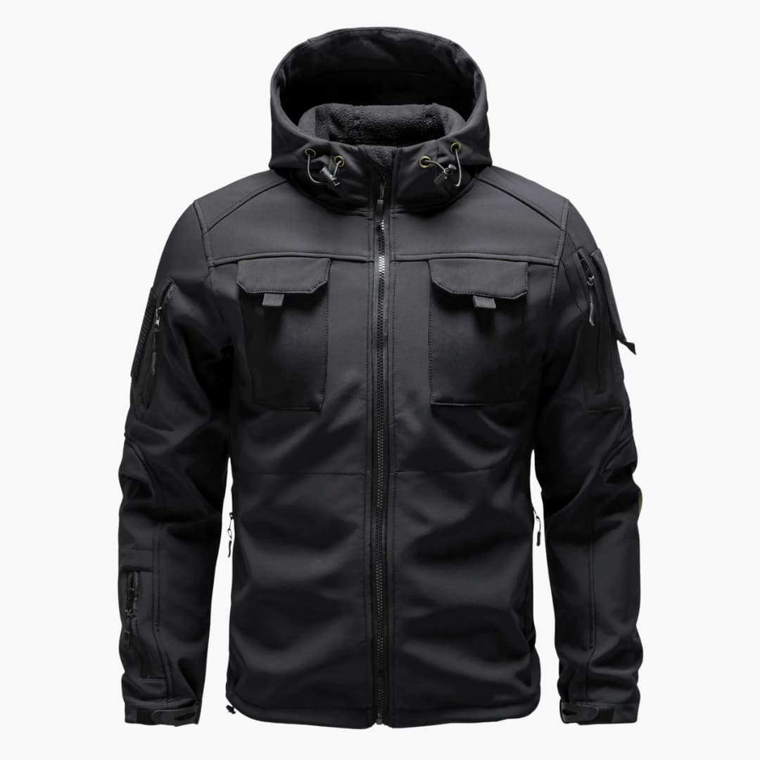 2_11_3e8c50ae-5590-43d4-8959-4e31e75c08d3.jpg Men's Zip-Up Hooded Jacket with Multiple Pockets - Image 1