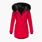 Women’s Parka Jacket with Hood and Flap Pockets - Image 6